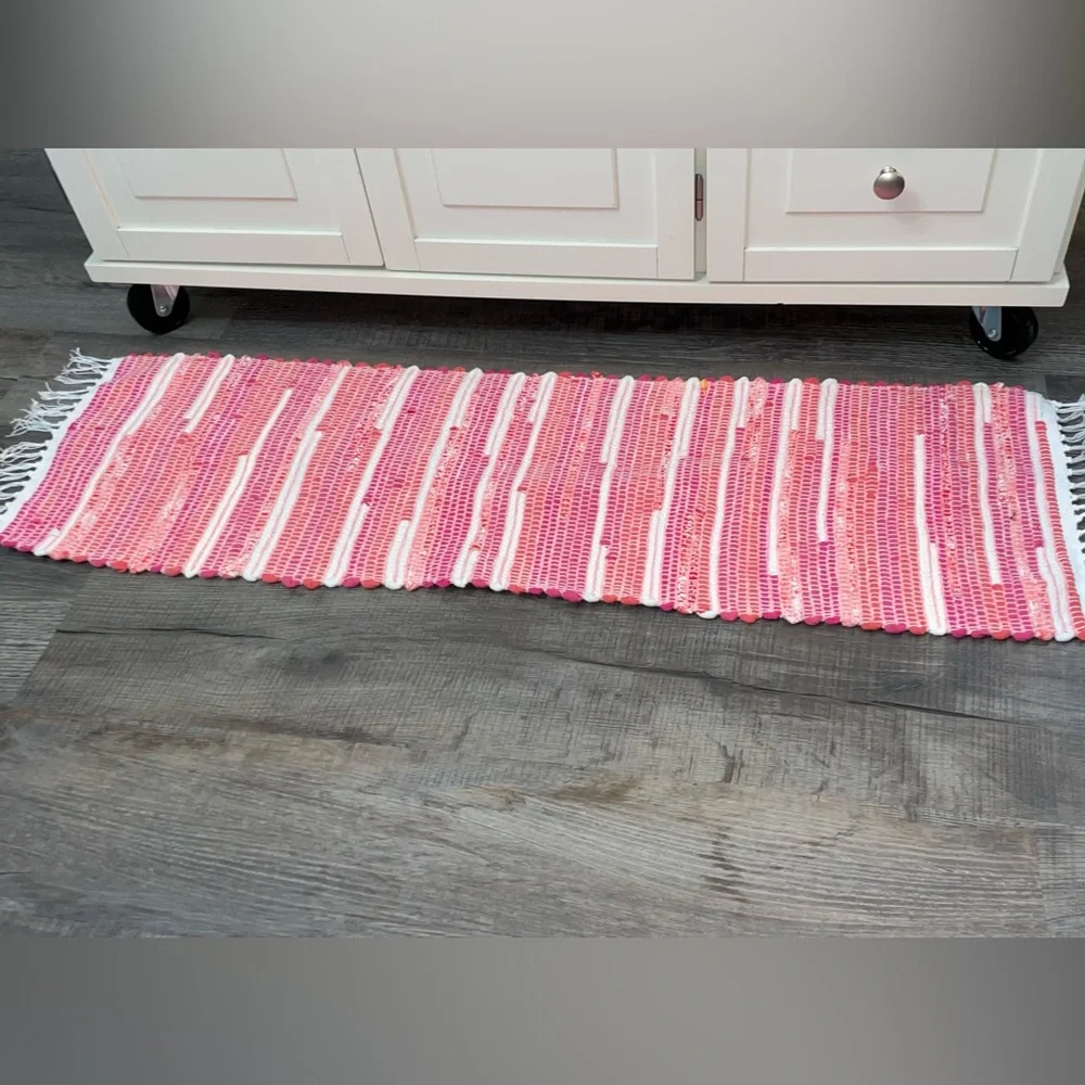 Table Runner Handwoven  Handwoven- by Curlythreads 48 x 13